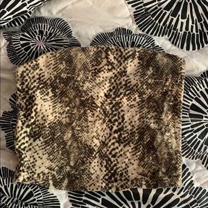 Urban snake skin crop top